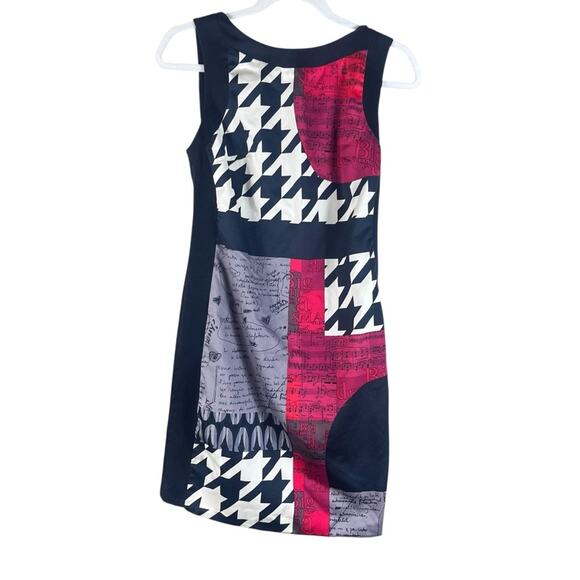 Desigual Delia Abstract Mini Sheath Cocktail Dress Y2K Twee Artsy EU 40 (8/10) - Picture 4 of 12